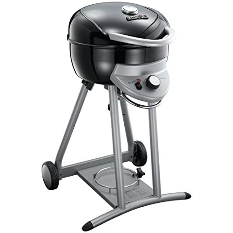 Char-Broil TRU-Infrared Patio Bistro Gas Grill, Black Cover