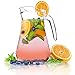KADAX Jarra de Cristal resistente, Jarra de Agua con Mango cómodo y Boquilla redondeada, transparente Jarra de Vidrio para Bebidas frías, Zumo, Leche (1,4L, Benita)