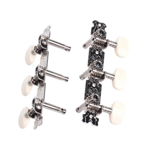 Bouton d'accordage pour guitare en plastique folk et boutons métalliques