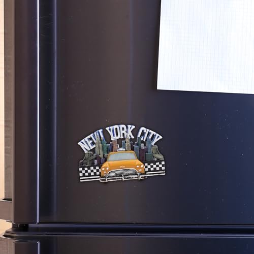 Imán decorativo skyline Nueva York resin 3 x 2 pulg miniatura 3