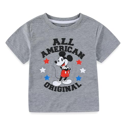 Image of Disney Mickey Mouse Boys Short Sleeve T-Shirt and Active Shorts Set for Toddler and Big Kids