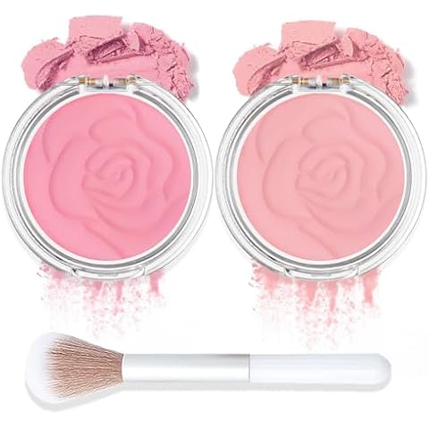 HAORQEE Peach Pink Blush Palette Set Cover