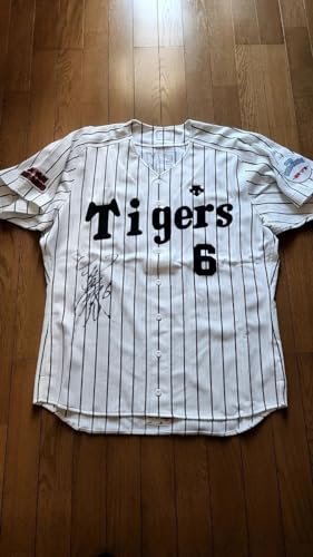 阪神タイガース 6 金本知憲選手 2005年復興チャリティードリームゲーム実使用 直筆サイン入りホームユニフォーム 優勝年度のサムネイル