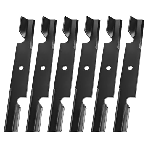 Fourtry Replacement 482878 High Lift Blades Compatible with 36 52 Deck Scag Tiger Cub Wildcat Turf Tiger Lawn Mowers Tractors Replace 21227S 482462 48108 481707 481711 6 Pack
