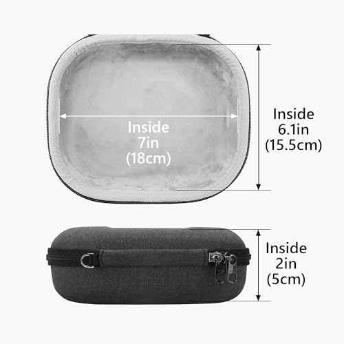 Geekria Shield Headphones Case Compatible with Bose QC Ultra II, QC Ultra/45 II/35 II Gaming Headset, Replacement Hard Shell Travel Carrying Bag with Cable Storage (Dark Grey) - Image 3