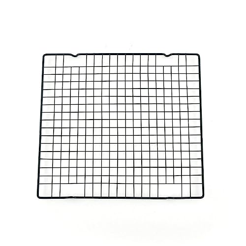 1PC Metal Cooling Rack Square Wire Baking Rack Cake Cooling Black Wire Roasting Rack for Cooking Baking Grilling Biscuit Pizza Bread Cake