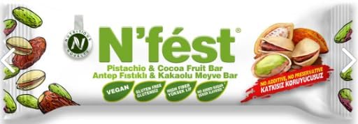 N'fest Antep Fıstıklı Kakaolu Meyve Bar 40 gr