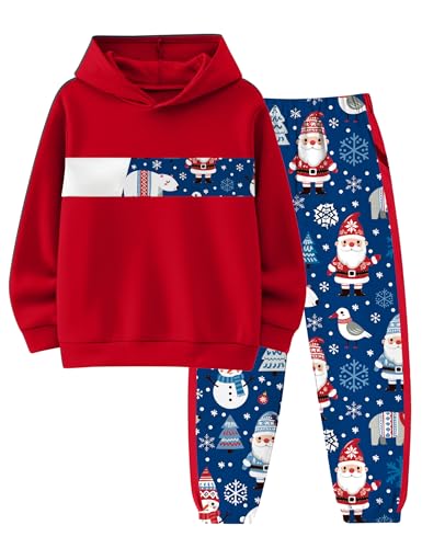 Image of Boys Clothes Boy Outfits 2-Piece Long Sleeve Hoodie and Camouflage Pants Boys Fall Winter Clothes for 6-16 Years