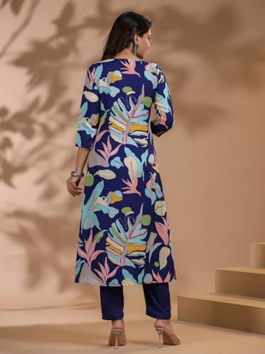 Image of ANNI Designer Women's Chanderi Straight Printed 2Pc Kurta Set