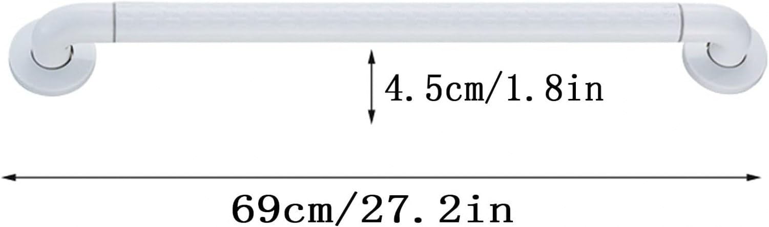Uchwyt prysznicowy ze stali nierdzewnej, 69cm/27.2in, 69cm/27.2in