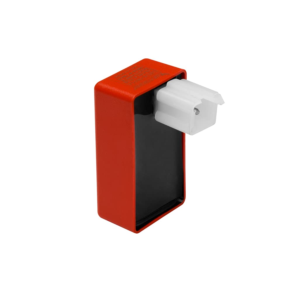 Deutsche Red Single CDI Unit (6 PIN) fit for Bajaj Classic SL, Chetak 99', Bravo with White Coupler-image-44