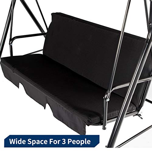 image for Esright Outdoor Patio Swing Chair, Cnopy Swing with Removable Cushion 