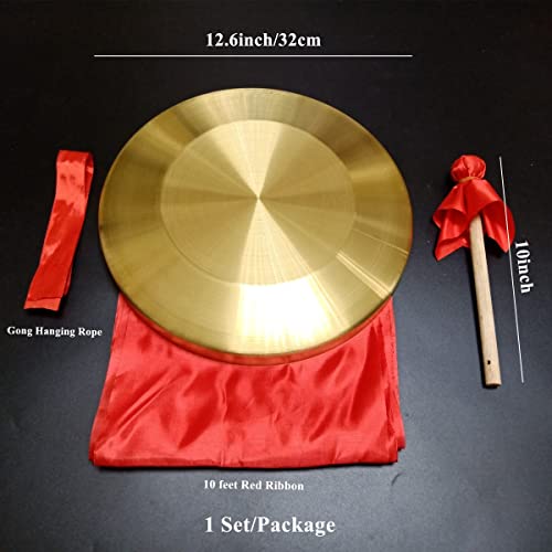 image for LOONELO Gong Instrument with 12.6inch(32cm),Chinese Traditional Percus