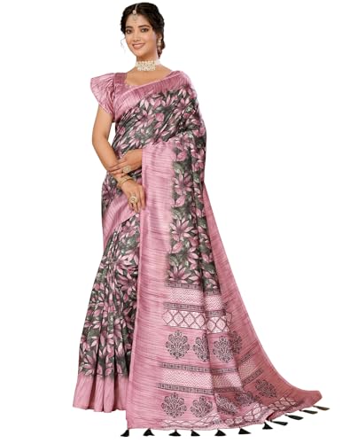 Yashika Damen Kunst Seide bedruckt mit Quasten unbestickt Bluse Material Stil... - Bild 8 von 13