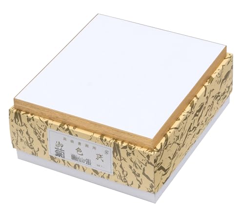 Amazon | 弘梅堂 色紙 画仙紙 高級書画用 菊印 242×272mm 50枚入 伊予