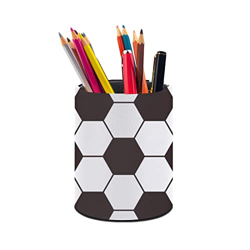 Soccer Ball Pen Holder Desk Cup