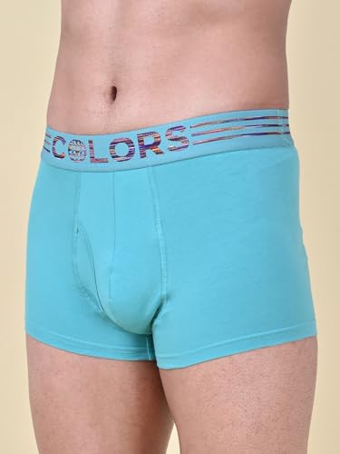 Image of Rupa Colors Solid Trunk for Men, Cotton Blend, Outer Elastic, Regular Fit, Pack of 1
