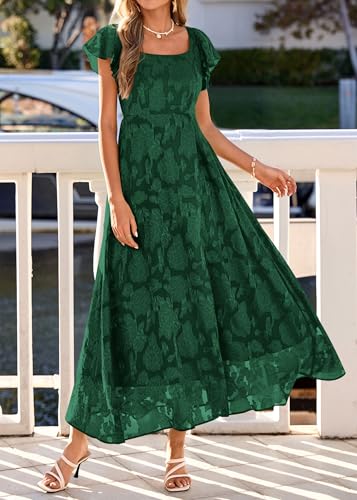 Image of KIRUNDO Bridesmaid Wedding Guest Formal Dresses for Women