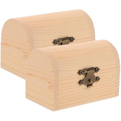 Cabilock Unfinished Wooden Jewelry Box Set Cover