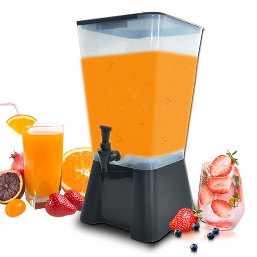 Image of CLIVIA 5 Gallon Drink Beverage Dispenser, Commercial Juice Dispenser For Parties 19L Water Dispenser With Spigot Black Base for Tea, Wine