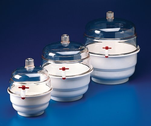 Sp Bel-Art"Space Saver" Polycarbonate Vacuum Desiccator With White Polypropylene Bottom; 0.20 Cu. Ft. (F42020-0000) #TOP2