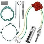 Dandelionsky Diesel Heater Glow Plug Repair Kit, 12V 24V 5KW 8KW Parking Diesel Heater Glow Ignition Plug Kit with Filter, Ceramic Glow Plug With Removal Fitting Tool for Eberspacher D2 D4, D4S