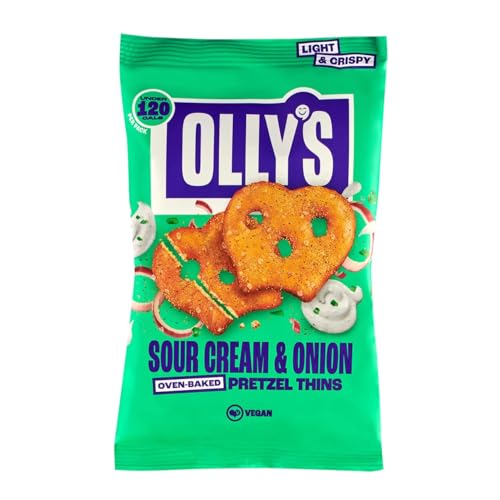 Olly's Pretzel Thins, New Variety Pack, 35g (Pack of 10), x2 Salted, x2 Multi Seeded, x2 Sour Cream, x2 Sweet Chilli x2 Cheesy, Low Calorie Snacks, Low Fat, Source of Fibre, No Preservatives - Image 6