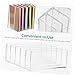 BCOATH Transparent Multipurpose Book Storage Rack Versatile Office Organizer for Notebooks and Documents for Home Office and Classroom Use