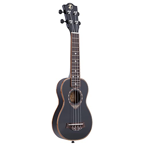Btuty 21 pouces Ukulélé 4 Cordes Soprano Spruce Ukulele Ultrathin Spécial Couleur Noir - Les Beatles, Paul McCartney, John Lennon, RIngo Starr, George Harrison Btuty 21 pouces Ukulélé 4 Cordes Soprano Spruce Ukulele Ultrathin Spécial Couleur Noir