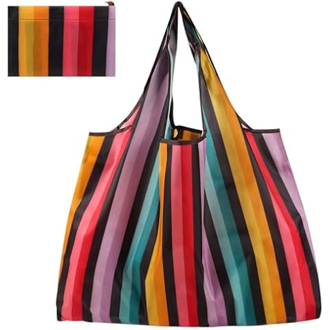 Runmeihe Large Capacity Rainbow Tote Bags Cover