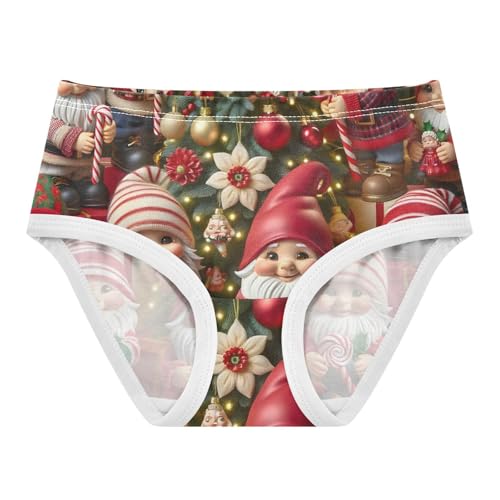 Cotton Girls Underwear Toddlers Cute Christmas Gnomes Girl Panties Cute Print Kids Undies Briefs 2t