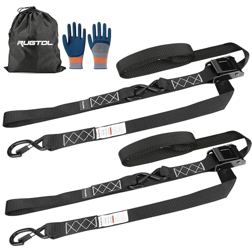 Sangles d'arrimage moto et kayak Rugtol robustes de 3m pour fixation sécurisée