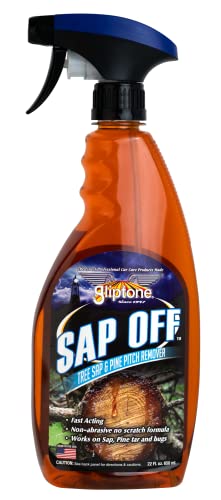 Gliptone Sap Off, Fast-Acting Sap, Pine Tar & Bug Remover Spray, 22 Fl Oz, Non-Abrasive Formula Safe for Paint, Glass & Plastic, Removes Dried-On Sap, Tar, and Bug Residue Quickly
