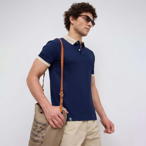 Image of Nostrum Mary Half Sleeve Polo T-Shirt with Two-Tone Collar, Stylish T Shirt for Men, Polo Tshirts for Men, Cotton T Shirt for Man, Casual Tshirt for Mens Boys