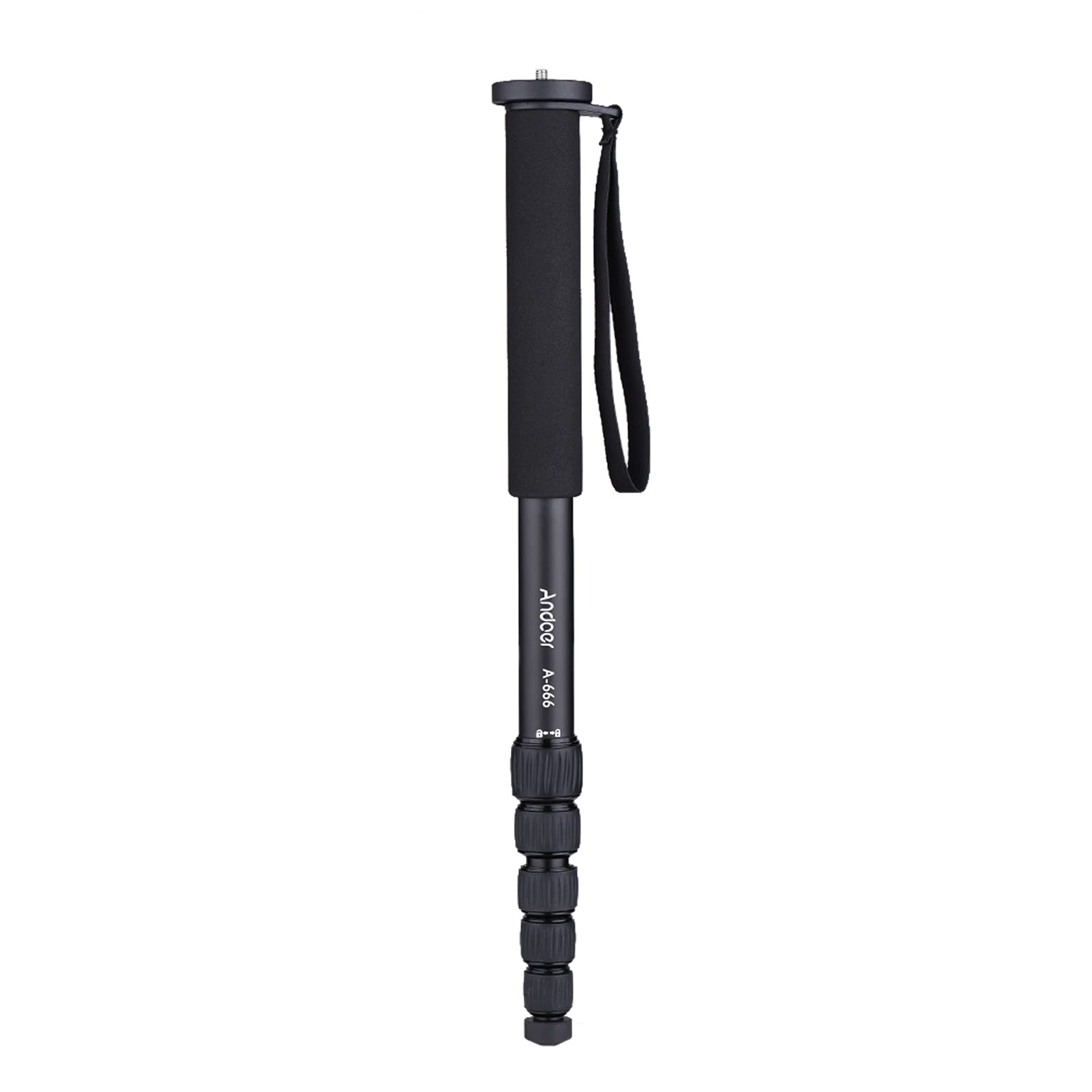 Monopode pour Appareil Photo Unipod Télescopique en Aluminium Robuste pour Caméscope Vidéo Studio Photographie avec Sac de Transport