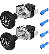 Joinfworld Golf Cart Headlight Switch Push Pull Type 12 Volt Universal Light Switch Button for Cl...