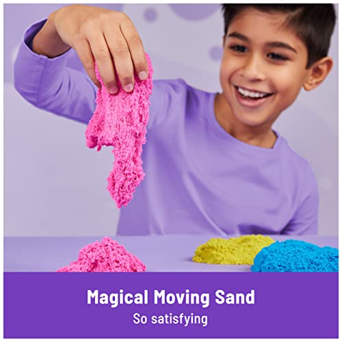 Kinetic Sand, Squish N’ Create Playset, With 13.5Oz Of Blue, Yellow, And Pink Play Sand, 5 Tools, Sensory Toys For Kids Ages 3 And Up #TOP6