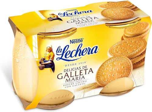 La Lechera Postre Lácteo Galleta María, 2 x 125g