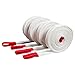 1pc White Lifting Belt Lifting Industrial Flat Slings 2/3/5 Tons 4 Layer Braiding Wear Lifting Crane Hoisting(1t Length 1m)
