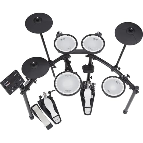 roland td-07dmk electronic v-drums kit  legendary double-ply all mesh head kit with superior expression and playability  bluetooth audio amp midi  40 free melodics lessons