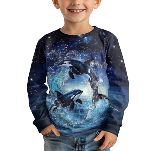 Image of Uourmeti Girls Graphic Tees Long Sleeve T Shirts for Teens Casual Tshirts Junior Sportswear Fall Tops