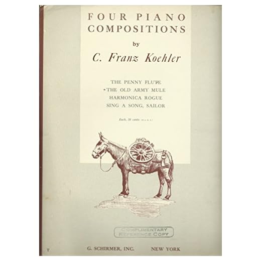 The Old Army Mule (Sheet Music) C. Franz Koehler Piano Solo 1941