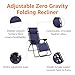 Amazon Basics Outdoor Patio Zero Gravity Lounge Chair with Pillow, Folding Reclining and Textilene Adjustable, Folding Lounge Lawn Chairs for Outside, 26