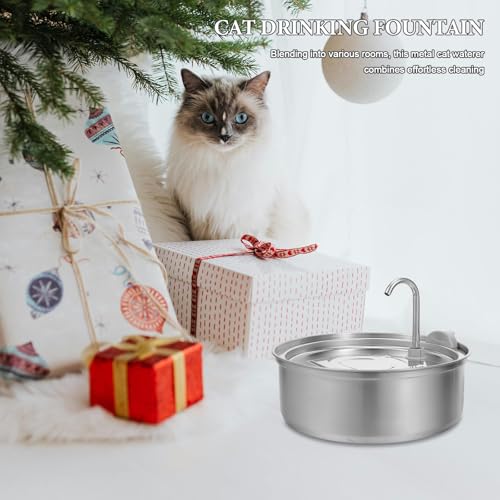 Fuente de Agua para Gatos de Acero Inoxidable 3.0L miniatura 6