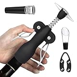 Estrattore di sughero: con ad alta resistenza, apribottiglie in acciaio inossidabile a lunga durata, apribottiglie manuale professionale | Strumento affidabile per bar per acces