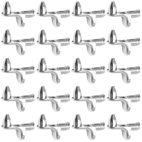 20 Stück Regalbodenträger, Metall Bodenträger für Einlegeboden Halter Bücherregal Suppor mit Aufbewahrungsbox, L Form Regalbodenhalter für Möbel Bücherregale Schränke Küchenschrank