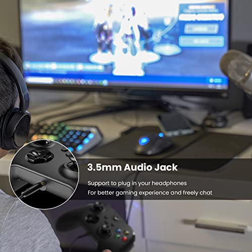 Yccsky Wired Controller For Xbox One/Xbox Series X|S, Pc Game Controller Compatible With Windows 11/10, Gamepad With Audio Jack And Dual-Vibration Turbo (Matte Black) #TOP4