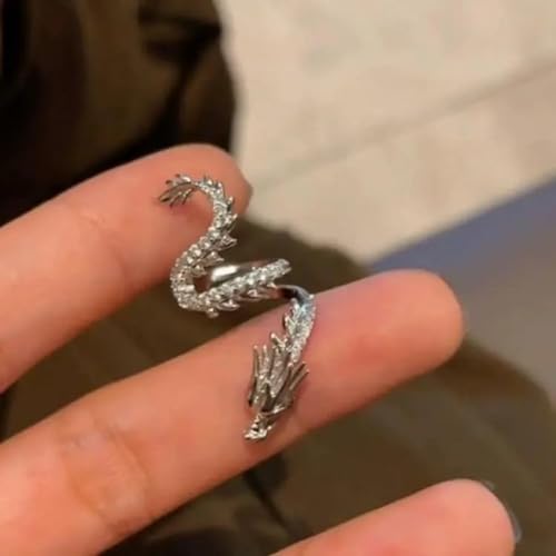 1 Pair Non-pierced Dragon Ear Cuffs,Ear Cuff Non Piercing Helix Cartilage Clip on Wrap Earrings,Ear Cuff Earrings for Women Men4