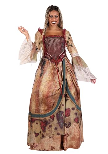 Deluxe Pirates of the Caribbean Tia Dalma Calypso Costume Dress for Women - Women's Pirate Cosplay Outfit, Officially Licensed S