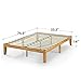 ZINUS Moiz Wood Platform Bed Frame, Wood Slat Support, No Box Spring Needed, Easy Assembly, Natural, Full
